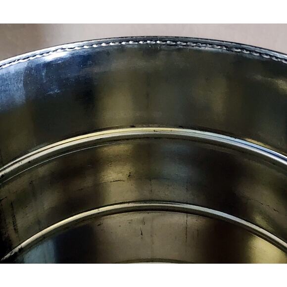 Vintage 7" Hills Brothers / Bros Coffee Can Red Atomic MCM Snowflakes No Lid - Picture 7 of 14